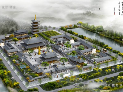 歙县寺庙建筑总体规划方案